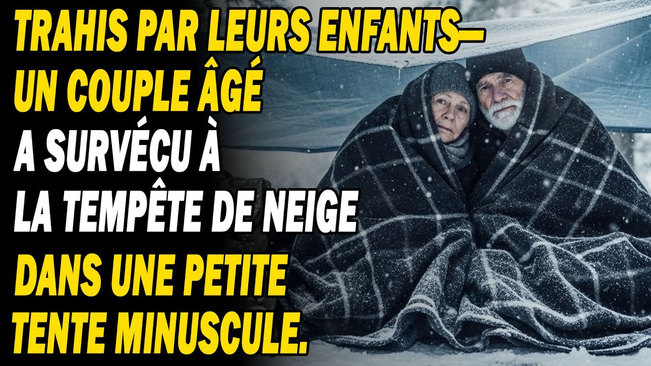 Trahis Par Leurs Enfants — Un Couple Âgé A Survécu À La Tempête De Neige Dans Une Petite Tente Mince