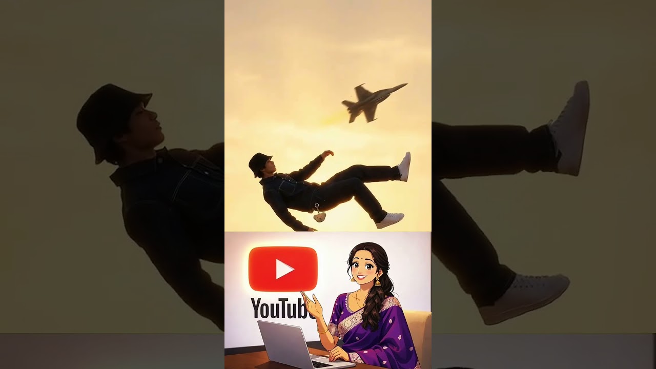 New instagram trending sky flying🪂 man video editing tutorial viral ☁️🪂