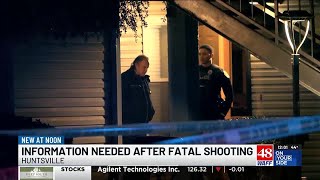 Huntsville Police looking for witnesses to fatal shooting on Martin Road