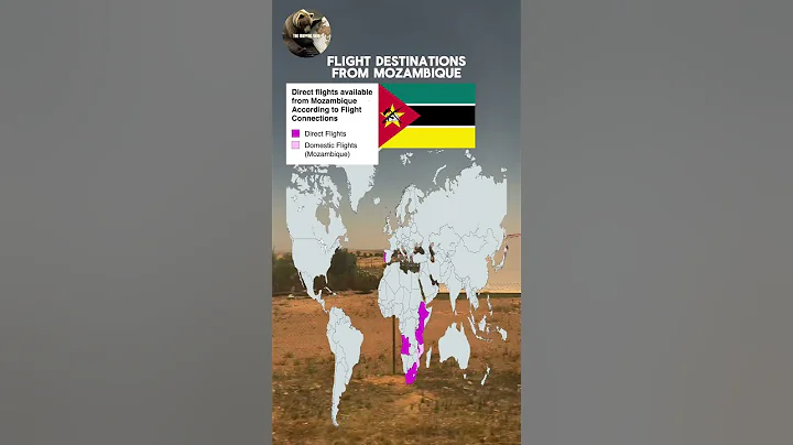 Direct #flights from #Mozambique #europe #aviation #travel #maps #mapping #map #mapper #plane