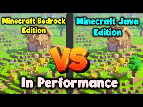 Minecraft Java Edition VS Minecraft Bedrock Edition || FPS Test.