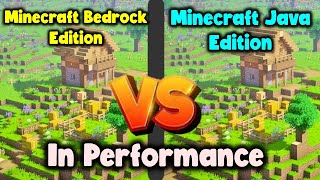 Minecraft Java Edition VS Minecraft Bedrock Edition || FPS Test.