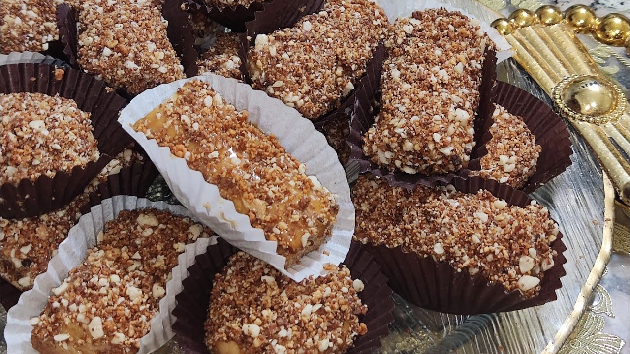 اللذ حلوة بزوج مكونات /تخرجي كمية كبيرة وتذوب فالفم بدون /بيض او/ خمارة او/ سكر/