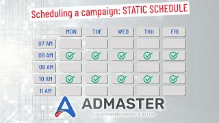 Details AdMaster Cloud: Creating a Static Schedule Guide