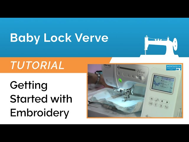 The Best Embroidery Machines for Beginners Babylock Verve Review