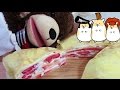 How to make mille crepes full of strawberries イチゴのミルクレープの作り方 Piso Studioコラボ動画 #153