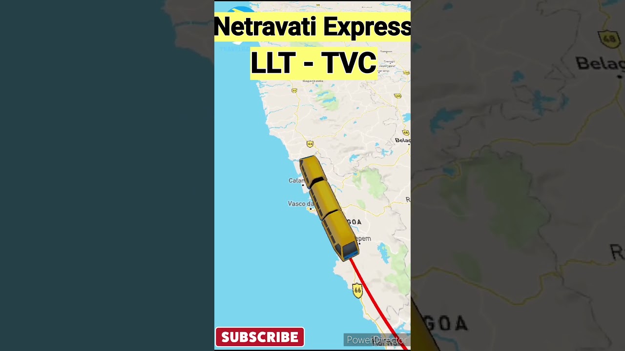 Netravati Express Route (Mumbai To Trivandrum)