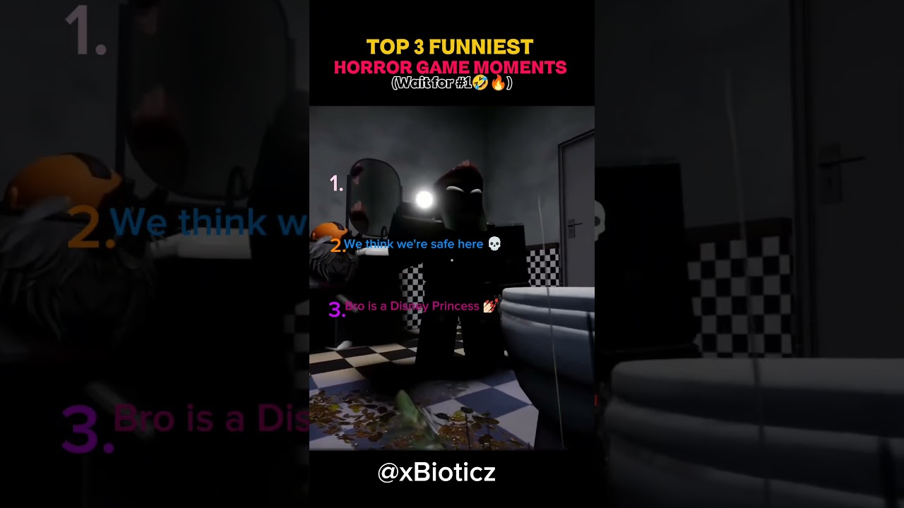 Top 3 funniest horror game moments WHAT JUST HAPPEN BRO 😭‼️