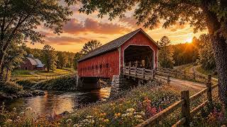 An Evening at Sunset Hollow Bridge | Summer Crickets & Creek Ambience