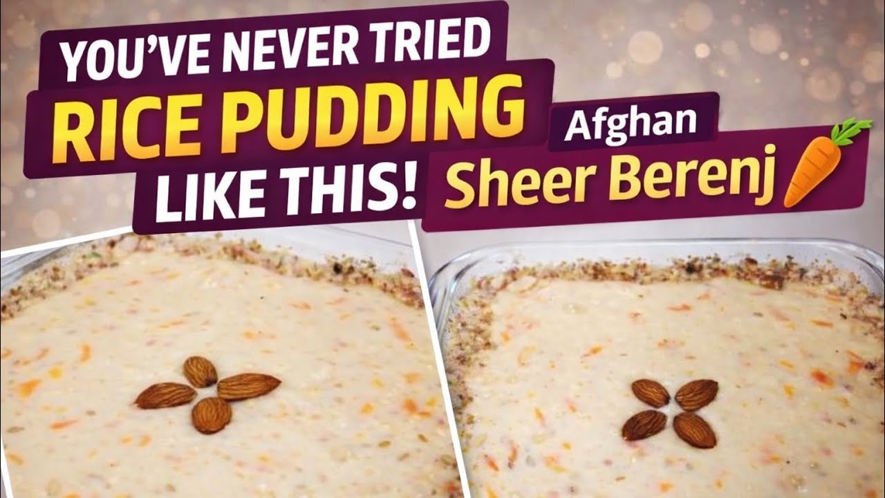 You’ve Never Tried Rice Pudding Like This! Afghan Sheer Berenj 🥕|شیر برنج