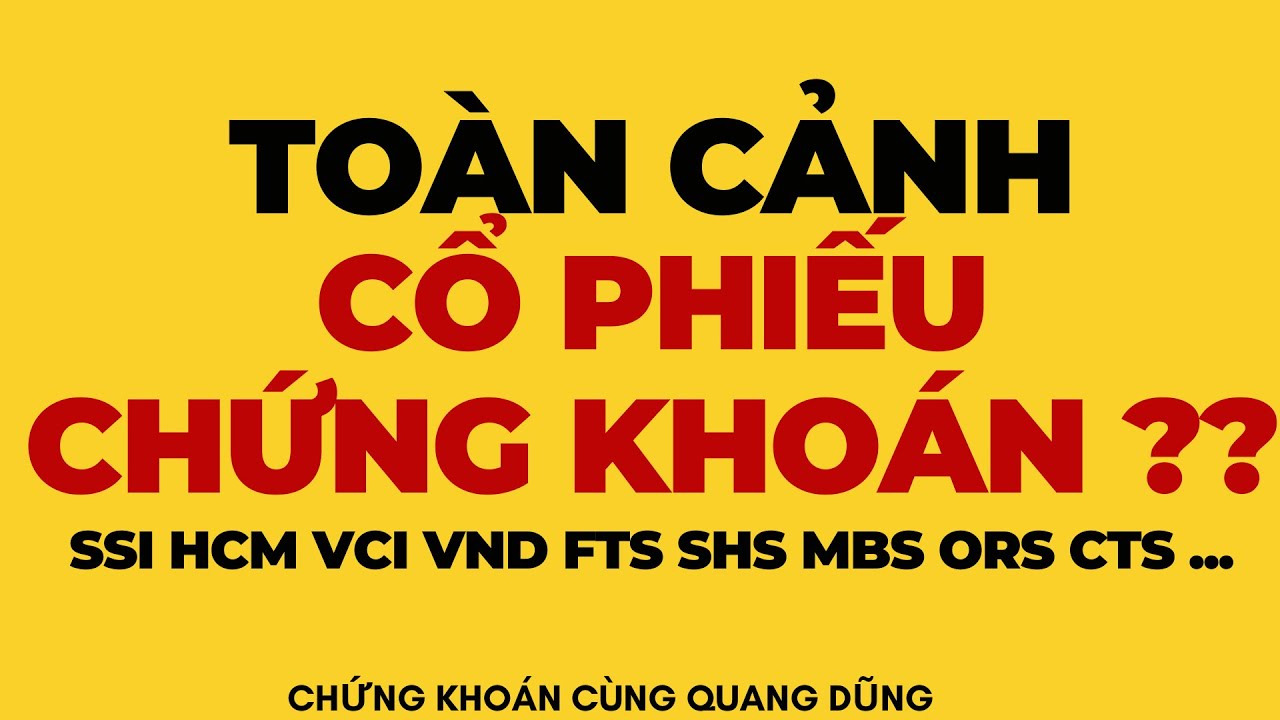 TOÀN CẢNH CỔ PHIẾU CHỨNG KHOÁN ( SSI VND HCM SHS MBS... - youtube