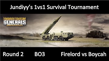 Zero Hour 1vs1 Survival Tournament Round 2 Firelord vs Boycah Command and Conquer Generals