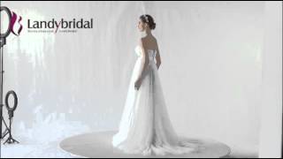 ウェディングドレス　エンパイア　取り外し式ベルト　ビスチェ　二次会ドレス　JWXF1500B