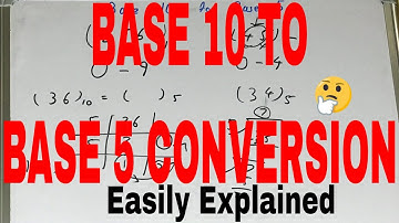 Base 10 to base 5 conversion|How to convert base 10 to base 5|Convert base 10 to base 5 example