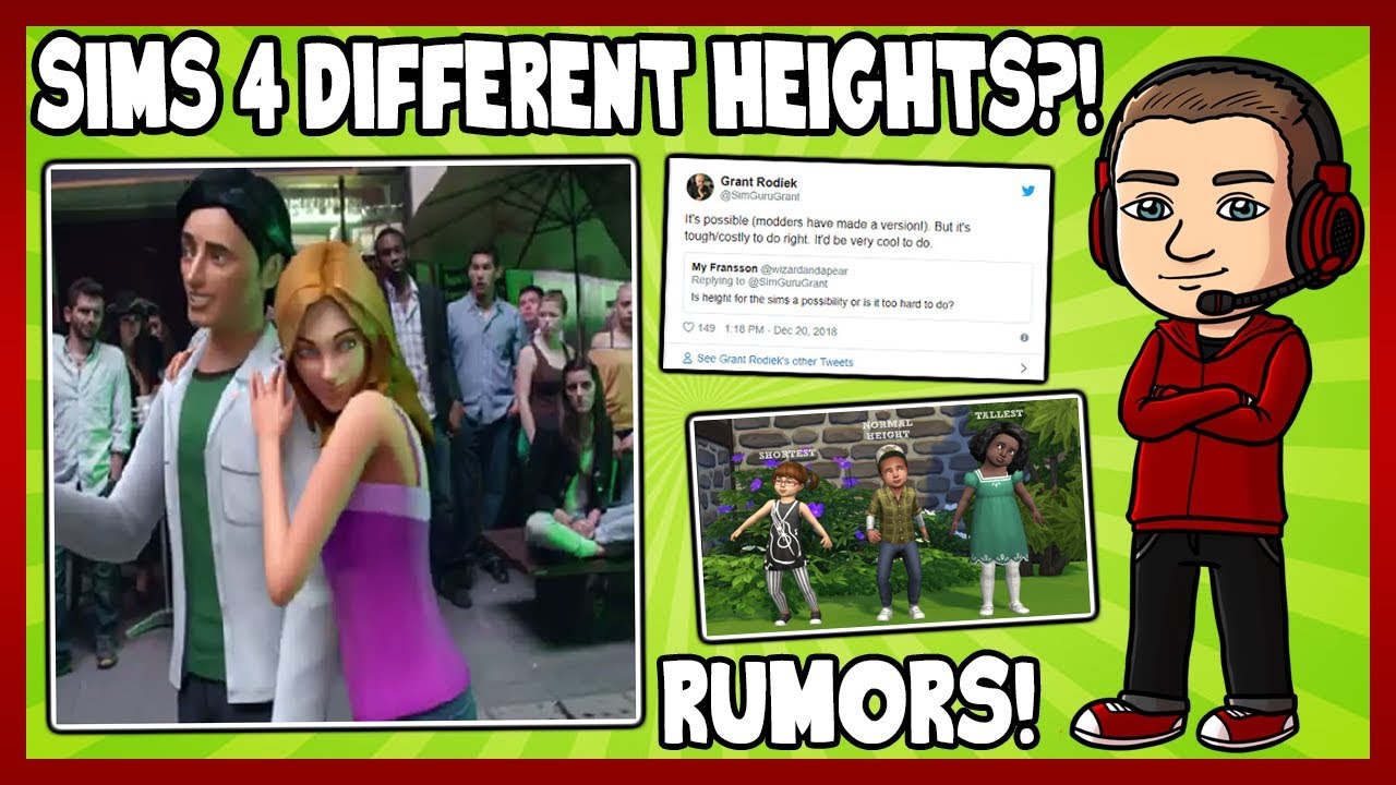 Sims 4 - DIFFERENT HEIGHTS?! (Rumors)
