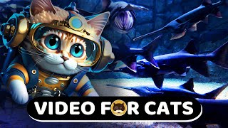 CAT GAMES - Paddlefish. Fish Video for Cats | CAT TV | 1 Hour.