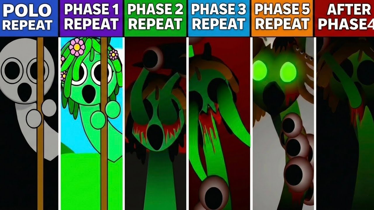 🔥 Sprunki Phase 1, 2 , 3, 5 & POLO REPEAT After Phase 4 — CRAZY Mod Chaos!