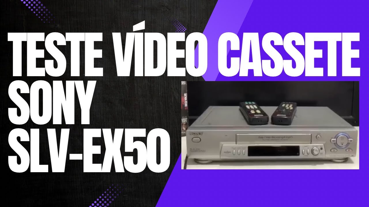 Vídeo cassete Sony SLV-EX50 + controles remotos Sony originais 