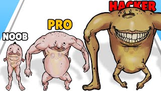 NOOB vs PRO vs HACKER in Blobfish Evolution! screenshot 5