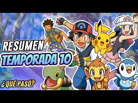 RESUMEN Pokémon |Temporada 10| ✅ DIAMANTE Y PERLA (Llega Paul el MEJOR rival de Ash)