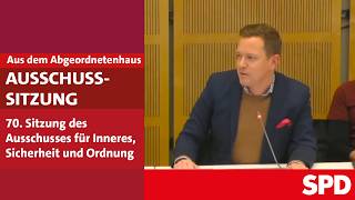 Ausschuss für Inneres, Sicherheit und Ordnung - Nr. 70