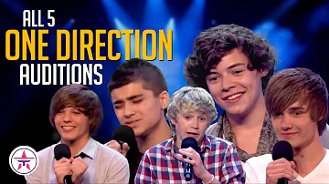 All 5 One Direction First Auditions on X Factor!