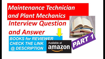 Maintenance Technician Interview and Answer PART 1(PLAYLIST in DESCRIPTION)