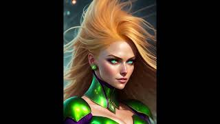 AI recreated pictures of Starfire @Superheroines #ai #star #purple