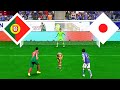 Portugal vs japan  fc 24 penalty shootout ronaldo vs wataru endo world cup final 