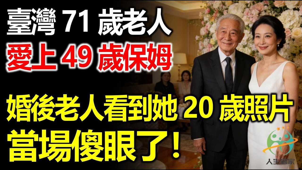 臺灣71歲老人愛上49歲保姆，結婚後老人看到她20歲老照片傻眼了