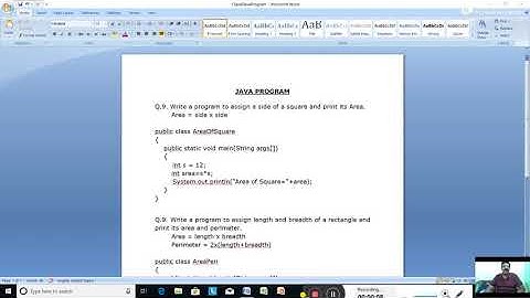 Class-8. Computer Applications. Java Programs.