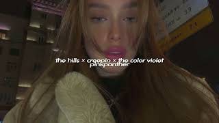 the hills x creepin x the color violet (sped up + reverb) 🎧