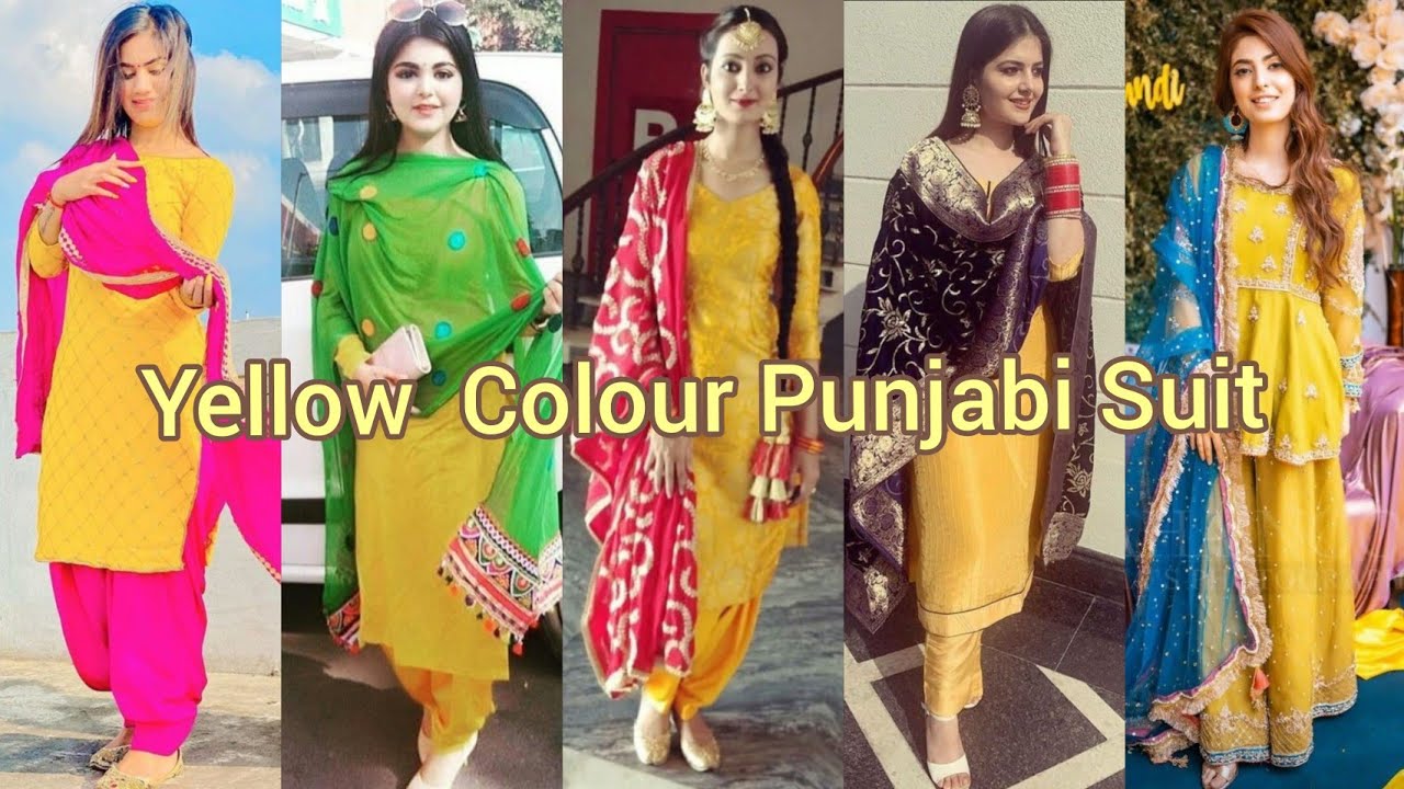Chic Yellow Salwar Suit. | Contrast dress, Indian fashion, Pakistani dresses