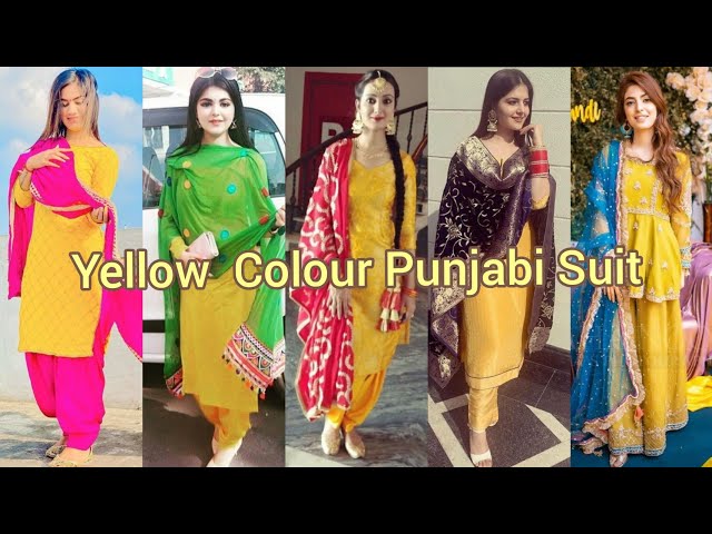 Buy Multi Thread Rich Yellow Suit - Party Wear Salwar Kameez – Empress  Clothing