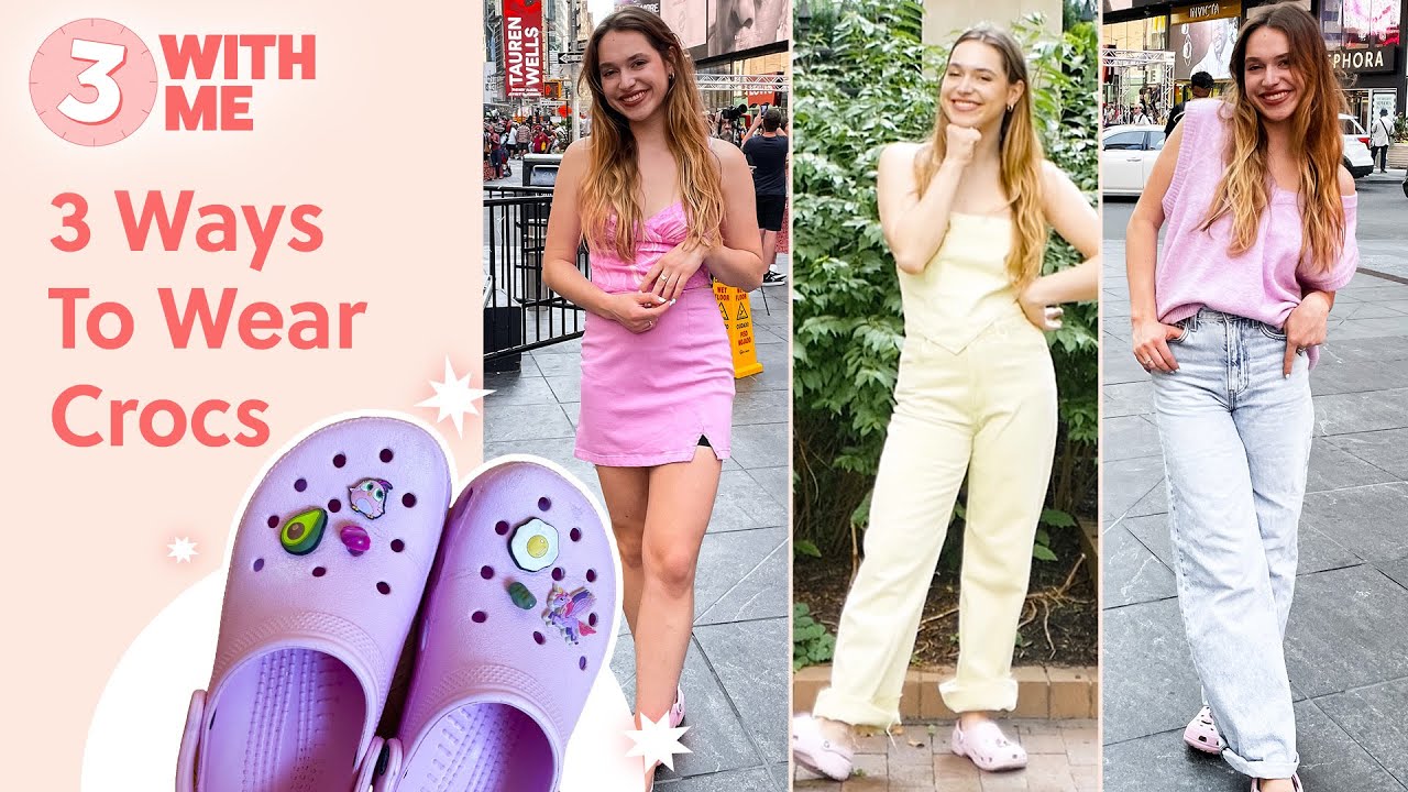 What Should You Wear with Crocs? 3 Chic Outfit Ideas | 3 with Me - YouTube