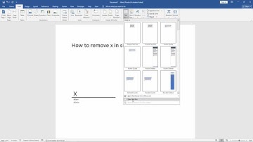 How to remove x in signature line in word