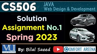 CS506 Assignment No.1 Spring 2023 Solution - First JAVA App in NetBeans screenshot 4