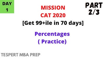 Percentages Problems (Basic Level)