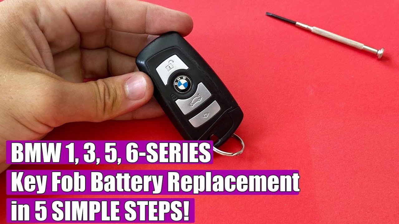 How to replace key fob battery BMW 5-Series F10, F11, 3-Series F30, F35, M3, F12, X5, X6, X4, X3