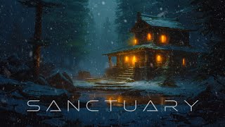 S A N C T U A R Y | Ethereal Meditative Ambient with Immersive 3D Wind & Snowfall [4K]