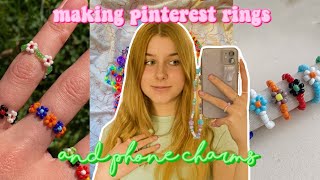 DIY pierścionki i charmsy do telefonu😻 *pinterest inspired*