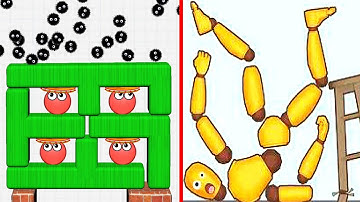 Hide Ball  Vs Ragdoll Break - I Found All Max Level Up Epic Gameplay #356