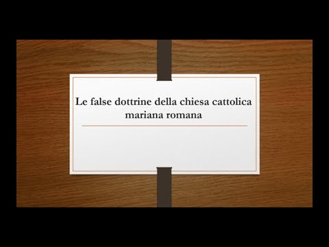 Video: Cattolicità è una parola?