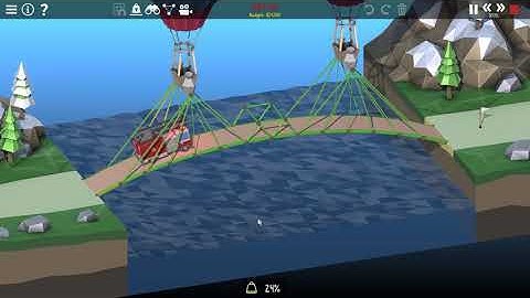 Poly Bridge 2 Pine Mountains 1-8 Rope Support