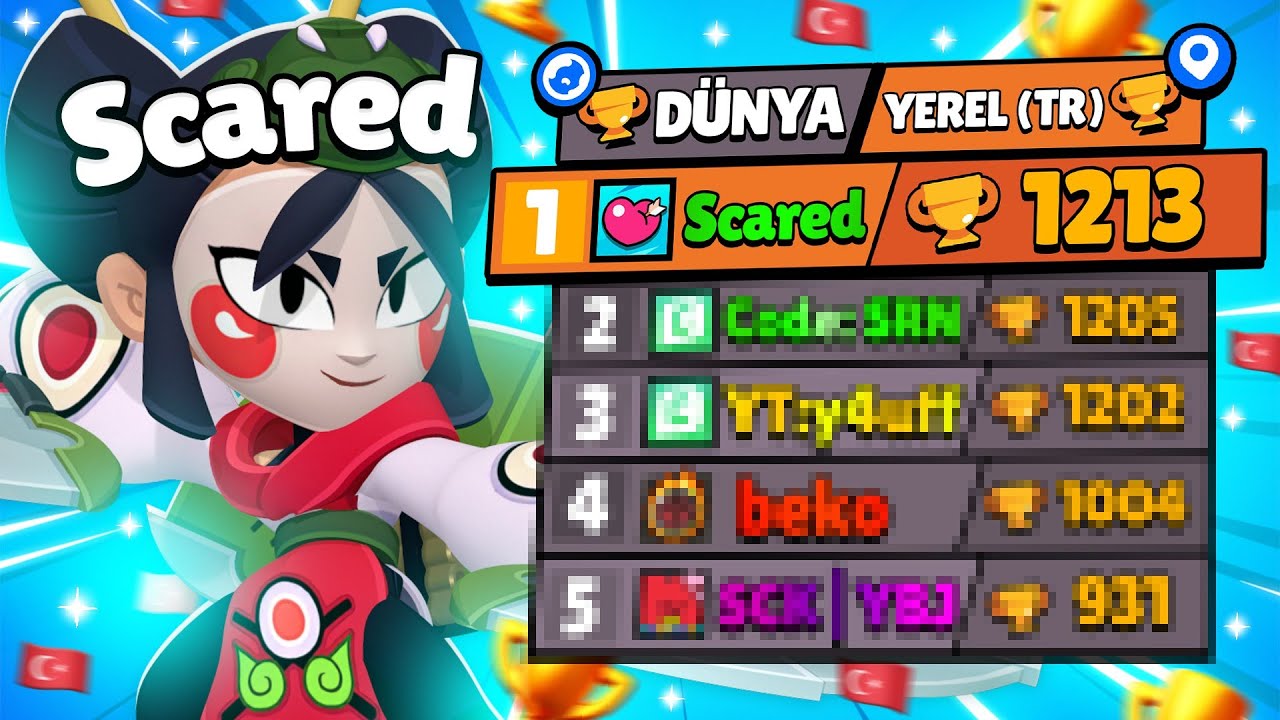KAZE İLE TÜRKİYE 1.Sİ OLDUM!🇹🇷🔥 Brawl Stars