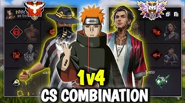 Best cs rank charecter combination for rusher || 🔥#freefire