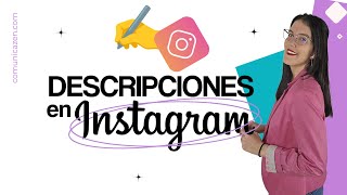 5 Consejos para ESCRIBIR BUENAS DESCRIPCIONES en Instagram ✍✅