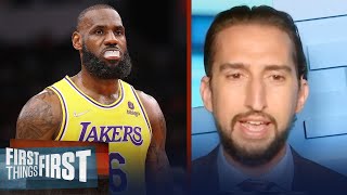 LeBron James visibly frustrated after Lakers' loss to Raptors — Nick | NBA | FIRST THINGS FIRST