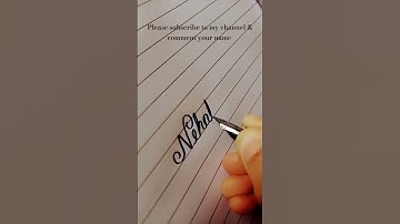 Nehal in cursive ❤️🥰😘#reel #cursive ##art #cursivestyle
