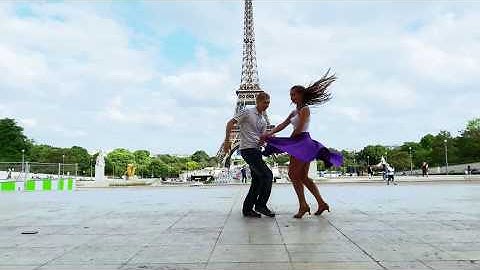 Zouk improvisation at Paris. Andrey and Anastasiia Lyapiny. May, 2016